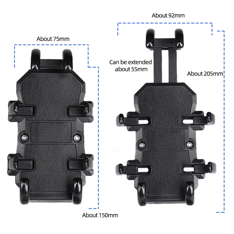 Motorcycle Bike Phone Holder Aluminum Handlebar GPS Mount Bracket
