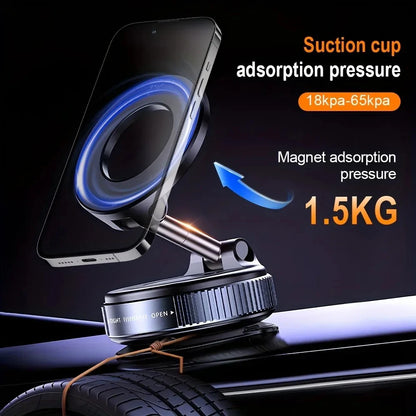 Foldable Magnetic Car Phone Holder 360° Dashboard Mount