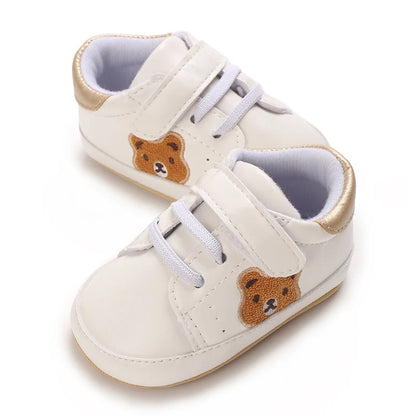 Baby Bear Sneakers – Soft Sole First Walker Shoes 0-18 Months