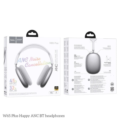 W65 Plus ANC Wireless Over Ear Headphones