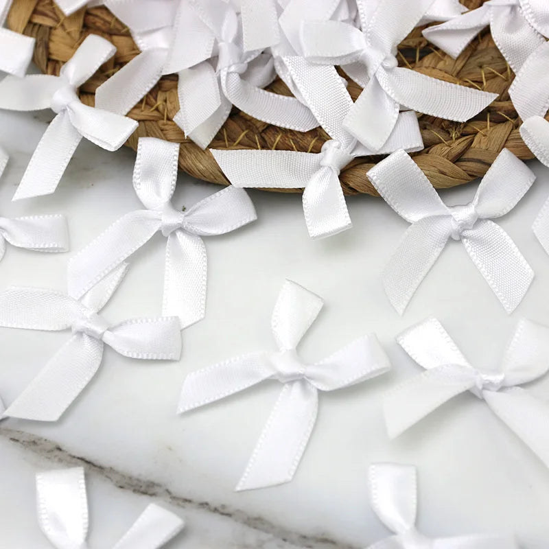 Satin Ribbon Bows 50pcs for DIY Crafts & Gift Wrapping