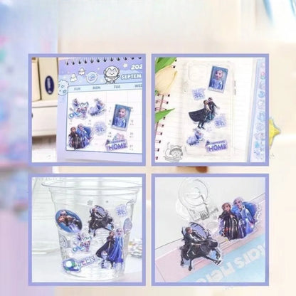 3D Crystal Relief Sticker Sheet – Cute Cartoon Disney Characters