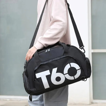 T60 Waterproof Gym Bag – Sports Duffel for Men & Women