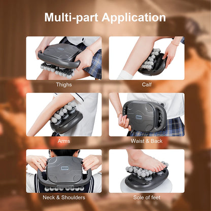 Fascia Gun Massager – Multi-Head High-Frequency Vibration