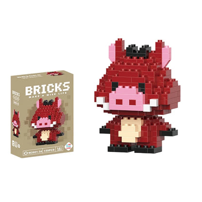 Cartoon Character Mini Building Blocks Set – DIY Brick Figures