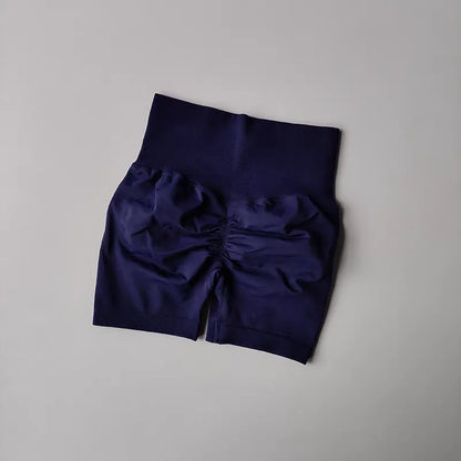High-Waist Yoga Shorts for Women – Butt Lift Fitness Shorts