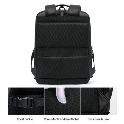 Expandable Men's Laptop Backpack – Business Travel & Gaming