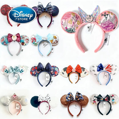 Disney Princess Minnie Ears Headband – Sequin Bow Hair Hoop