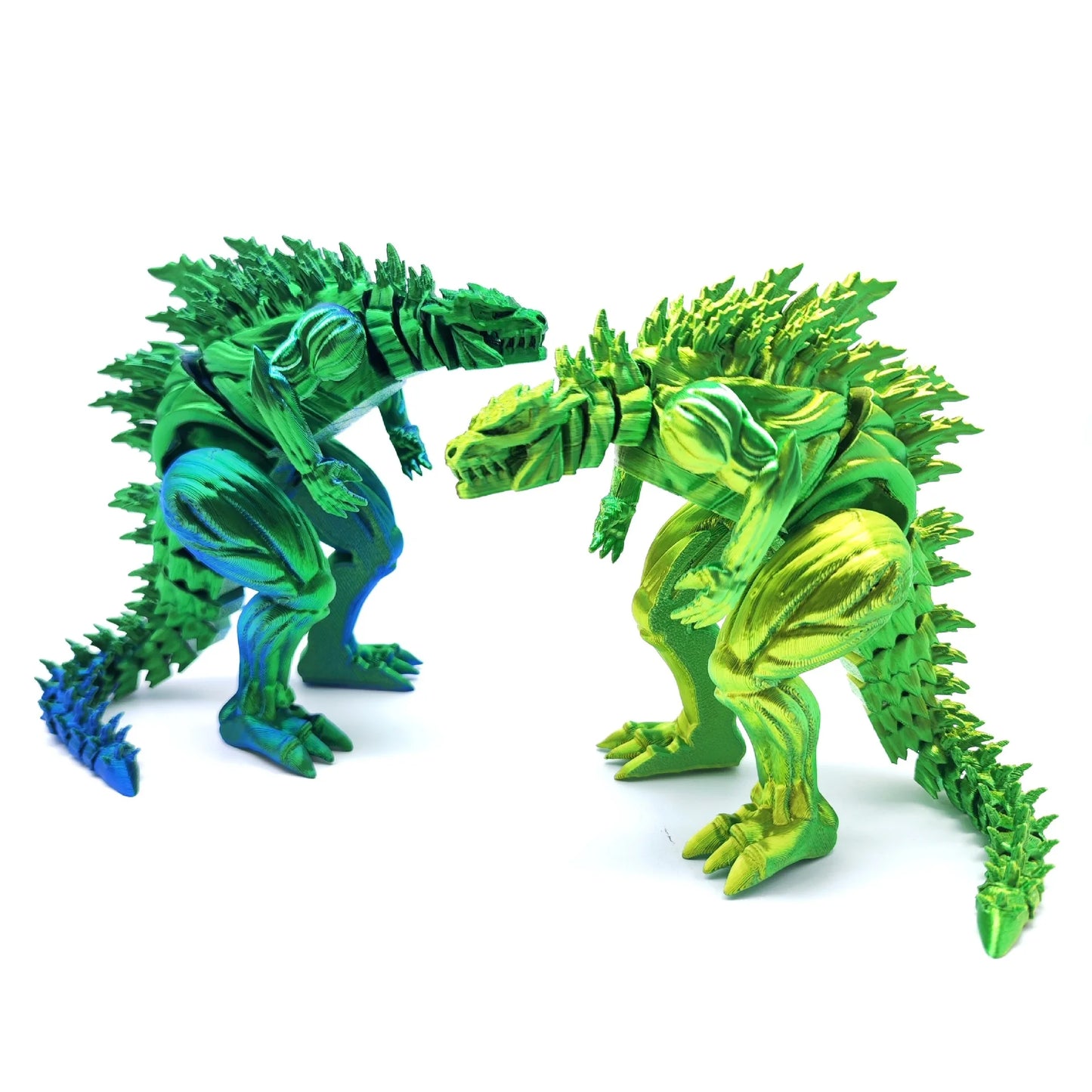 3D Printed Godzilla Action Figure – 18cm Articulated Monster Toy