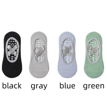 Non-Slip Yoga Socks for Women – Backless Ballet & Pilates Grip Socks