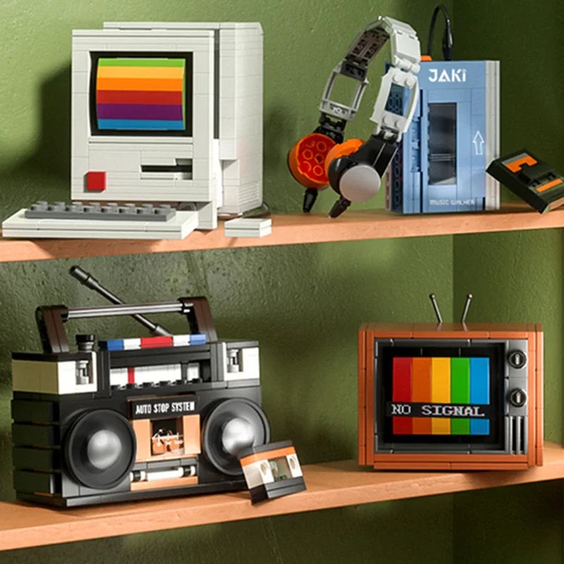 Retro Electronics DIY Building Block Set – Mini Bricks Toy