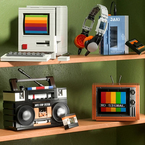 Retro Electronics DIY Building Block Set – Mini Bricks Toy