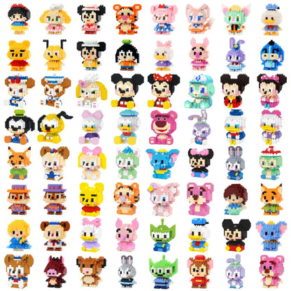 Disney Character Mini Building Blocks Set – Micro Bricks Figures 135–214 PCS