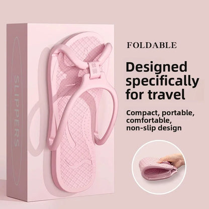 Foldable Travel Slippers – Portable EVA Flip Flops
