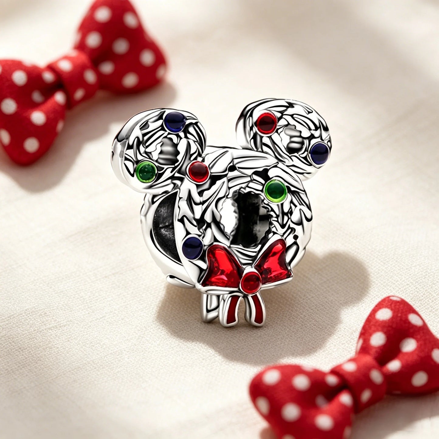Disney Character Charm Bead – Fits Snake Chain Bracelet & Necklace