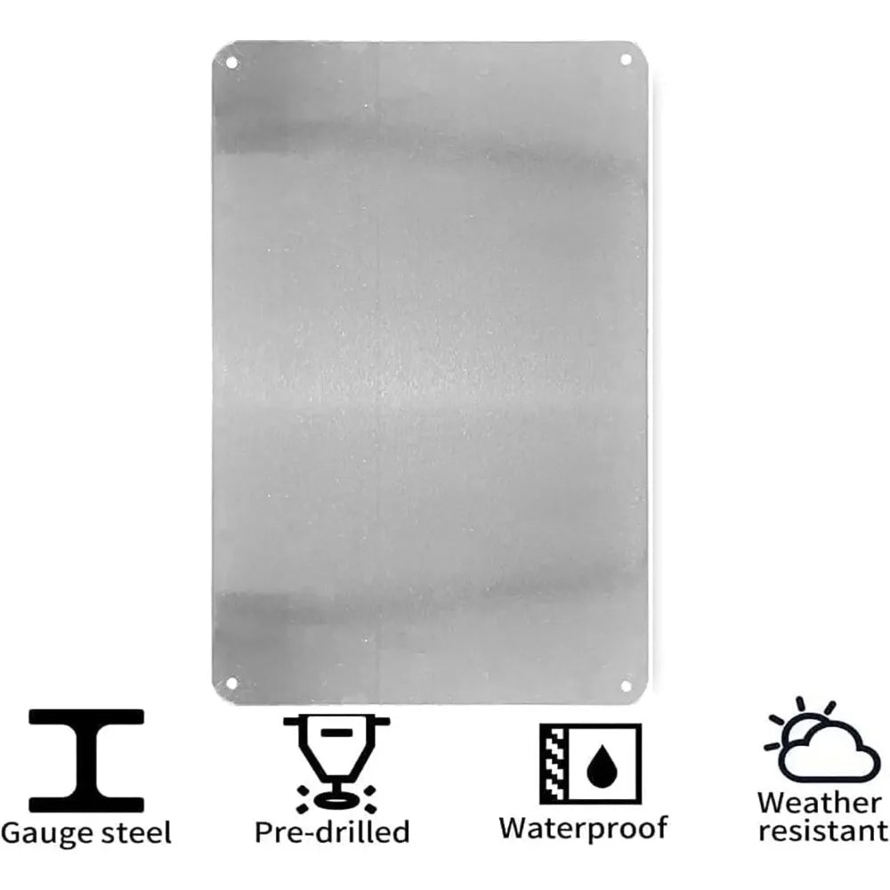 Spanish Alarm Security Metal Sign – Wall Decor Plaque