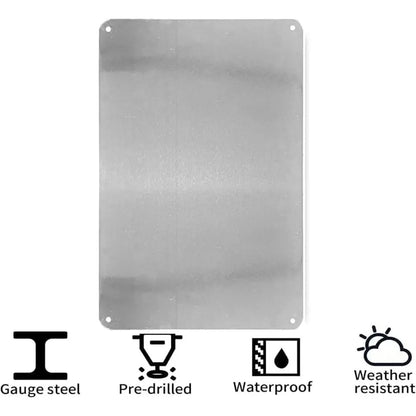 Spanish Alarm Security Metal Sign – Wall Decor Plaque