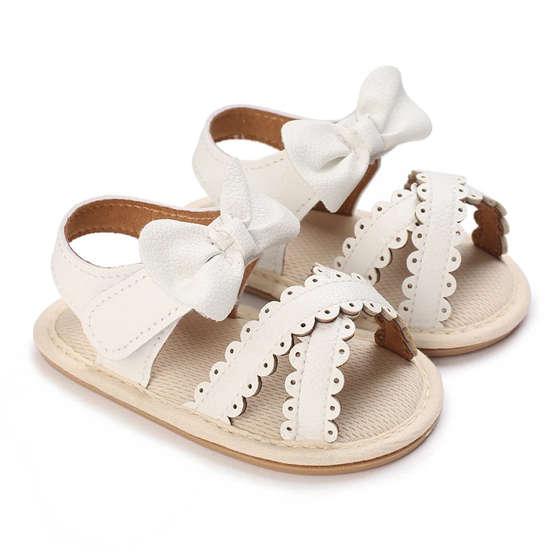 Baby Girl Tassel Sandals – Non-Slip Flat Princess Shoes