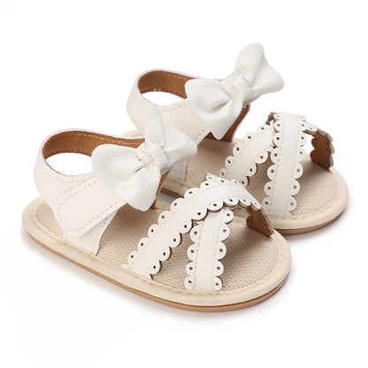 Baby Girl Tassel Sandals – Non-Slip Flat Princess Shoes