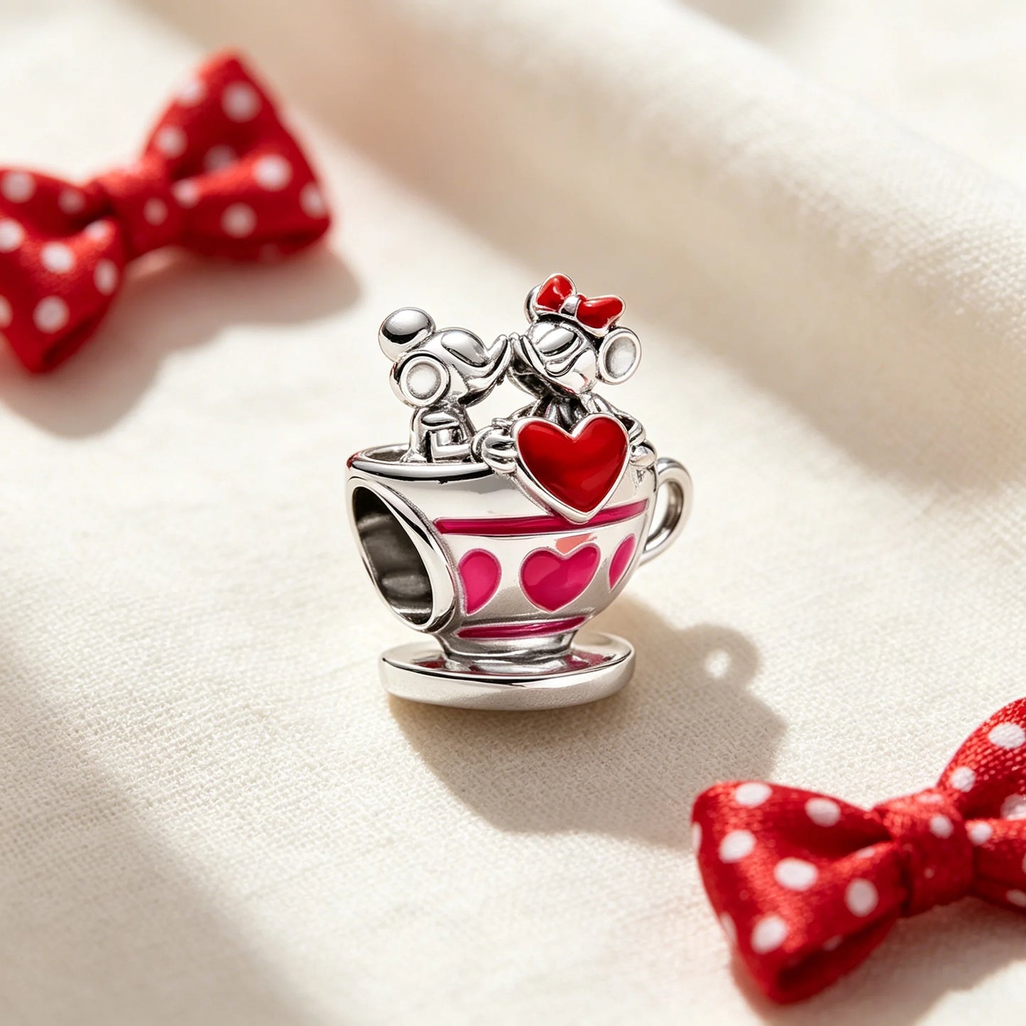 Disney Character Charm Bead – Fits Snake Chain Bracelet & Necklace