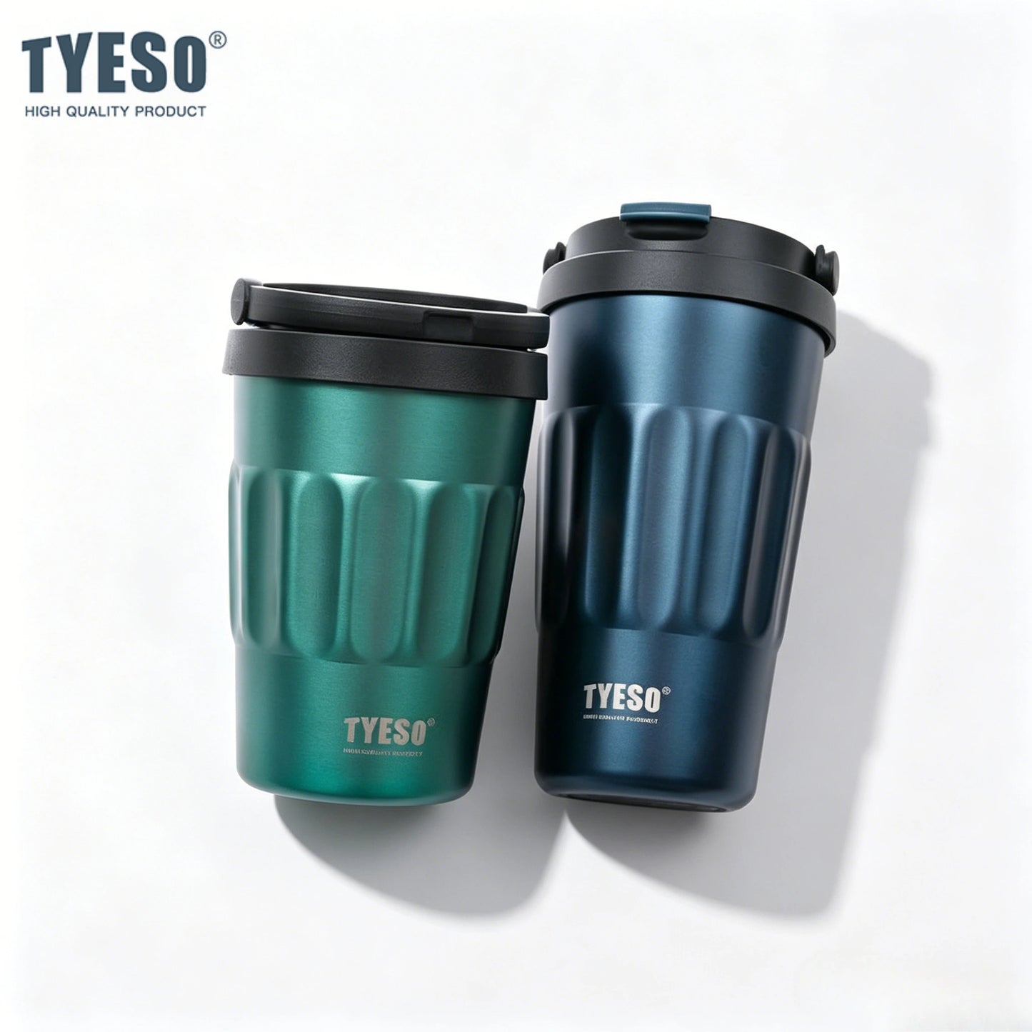 TYESO Insulated Coffee Travel Mug – Stainless Steel Vacuum Flask