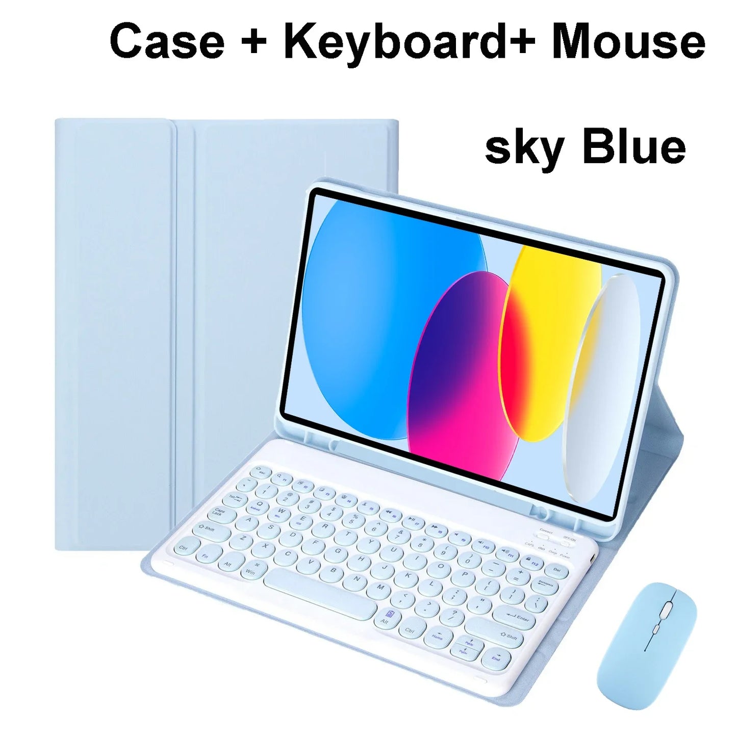 iPad Bluetooth Keyboard Case with Touchpad – 11th Gen, A16, Multi-Language