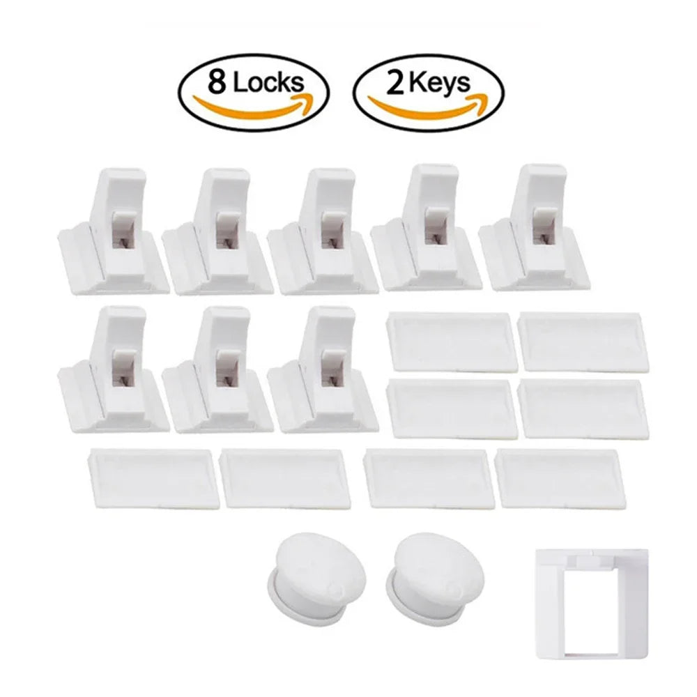 Magnetic Baby Safety Locks for Cabinets & Drawers