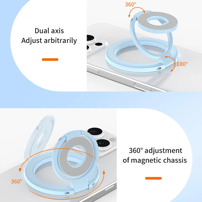 MagSafe Magnetic Phone Ring Holder – Foldable Stand & Grip