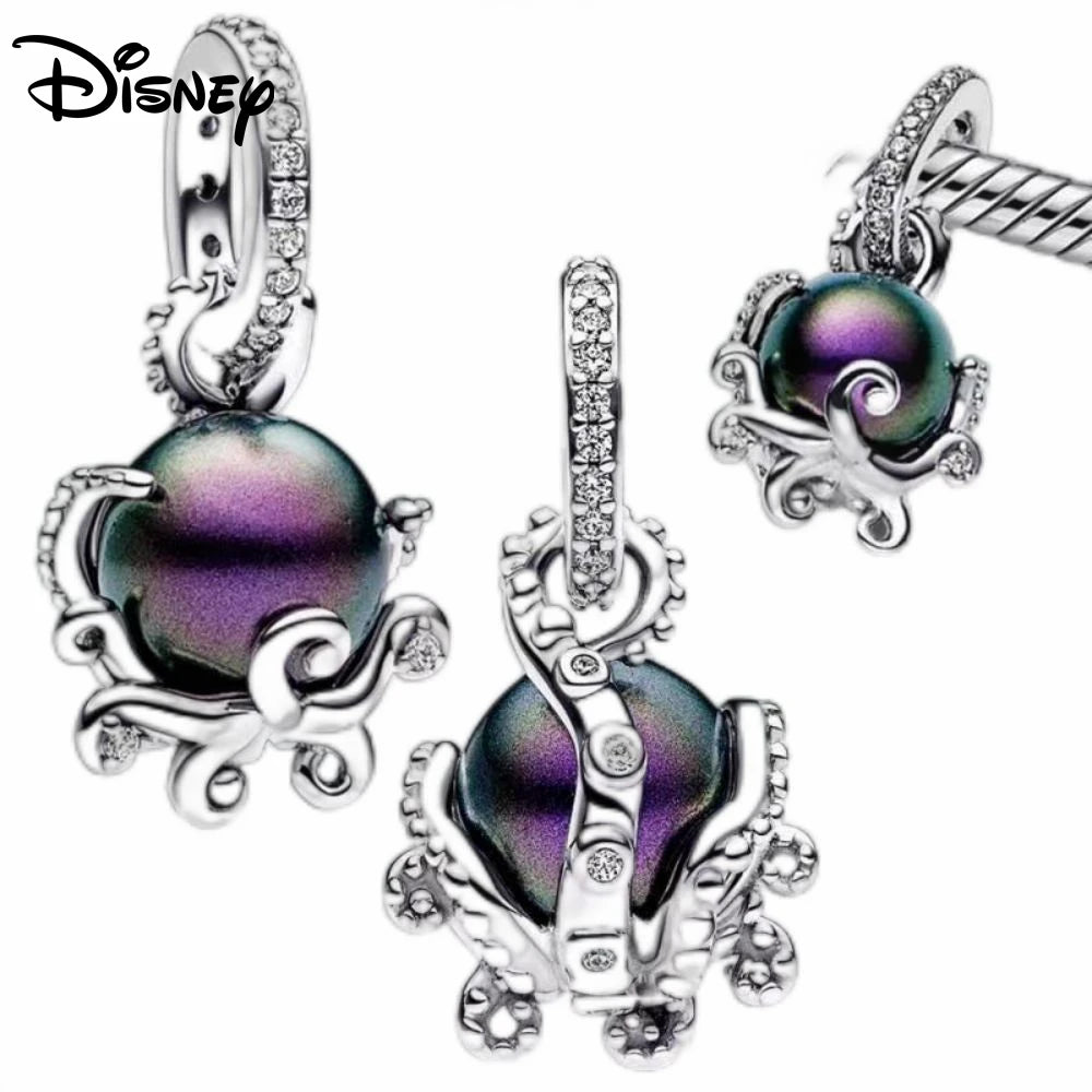 Disney S925 Silver Princess Charm Bead – Fits Pandora Bracelet & Necklace