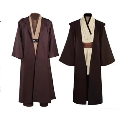 Obi-Wan Kenobi Jedi Costume Full Set – Adult Unisex Robe & Accessories