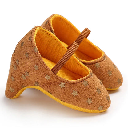 Baby Girl Heel Shoes – Princess Bow Crib Shoes for Newborns 0-12M