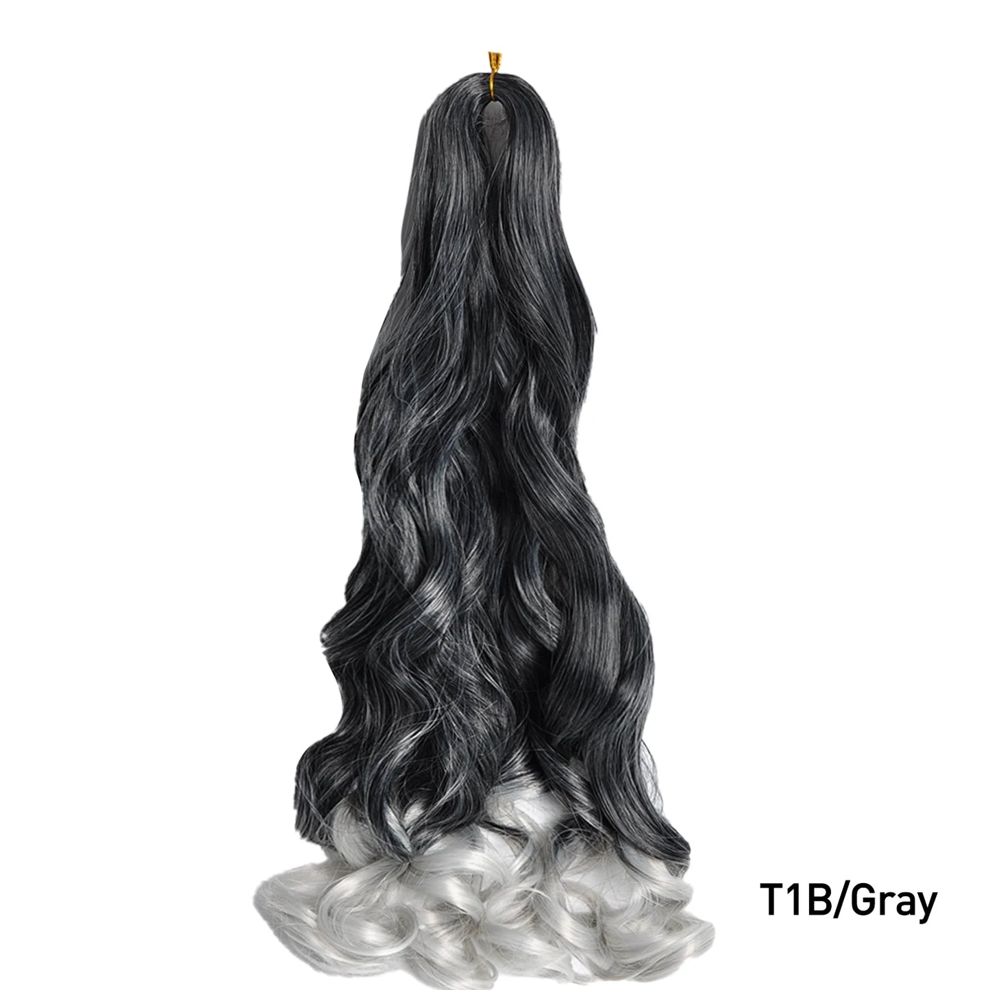French Curl Braiding Hair 24 Inch – Pre-Stretched Synthetic Spiral Braids for Women