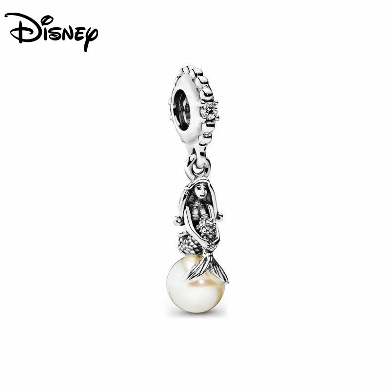 Disney S925 Silver Princess Charm Bead – Fits Pandora Bracelet & Necklace