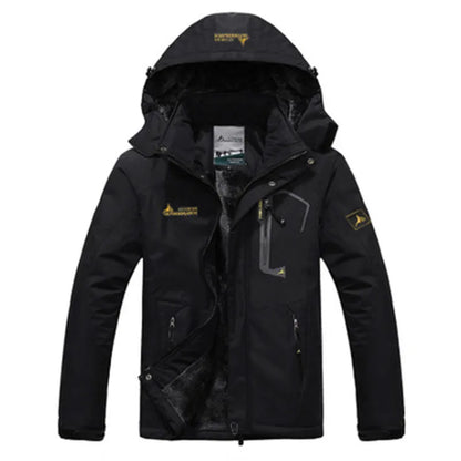 Men's Winter Parka – Thick Fleece-Lined Hooded Windproof Jacket