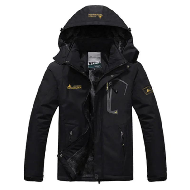 Men's Winter Parka – Thick Hooded Fur-Lined Military Anorak Coat