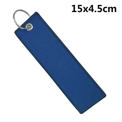 Custom Embroidered Polyester Keychain – Personalized Name Tag