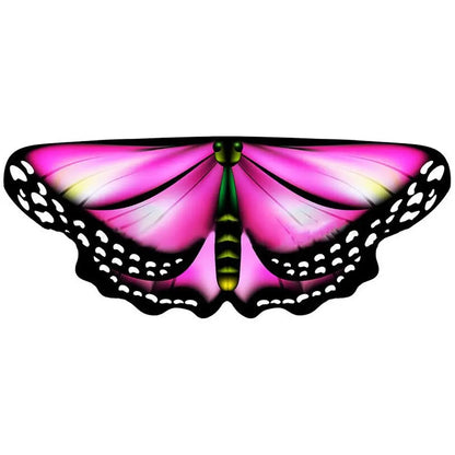 Kids Butterfly Wings Cape – Girls Fairy Costume Shawl