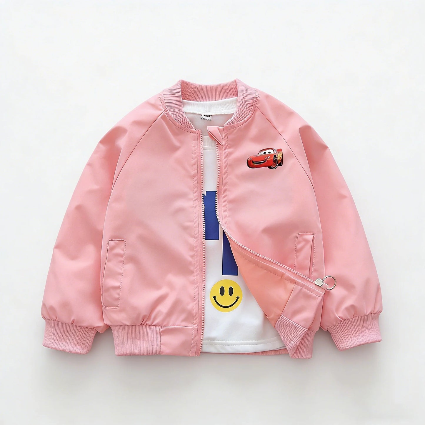 Disney Cars Lightning McQueen Kids Zipper Windbreaker Jacket