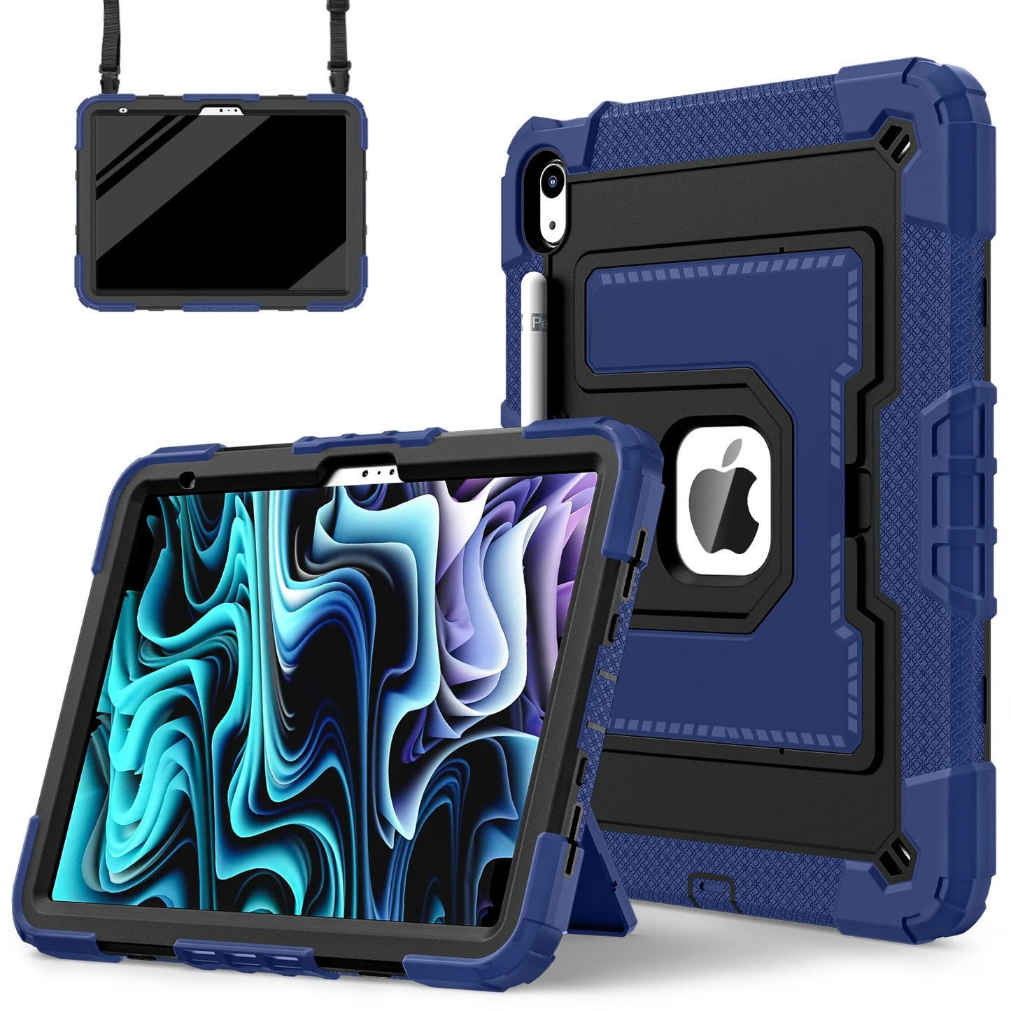 iPad Rugged Stand Case – PC & Silicone, All Models