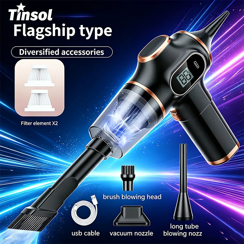 Tinsol Wireless Handheld Vacuum & Blower with LED Display
