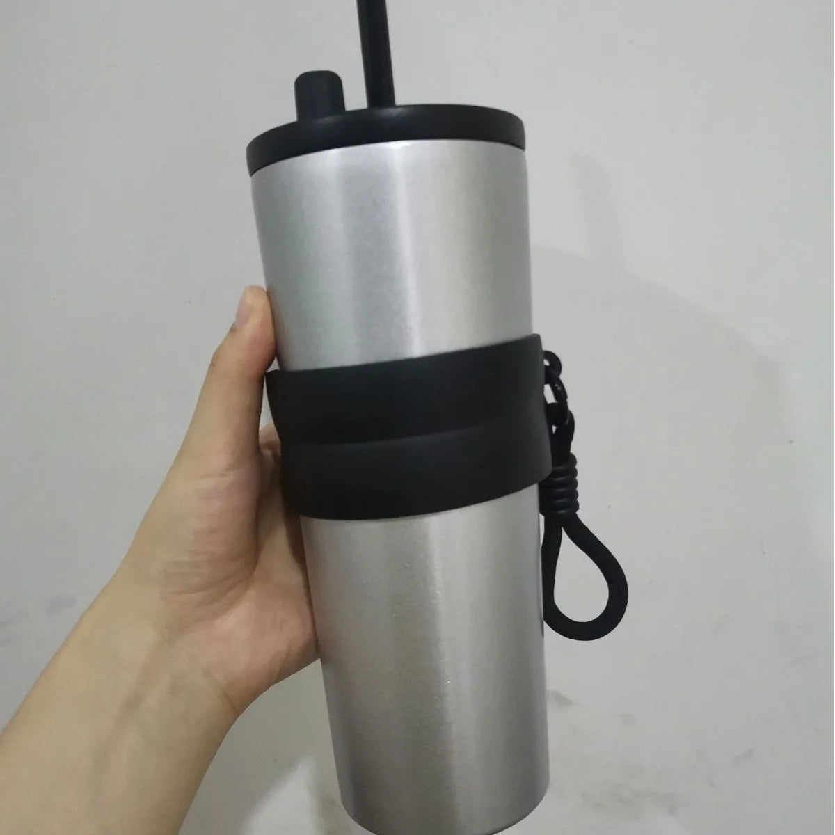 Stainless Steel Travel Thermos with Straw Lid – 700ml (23oz)