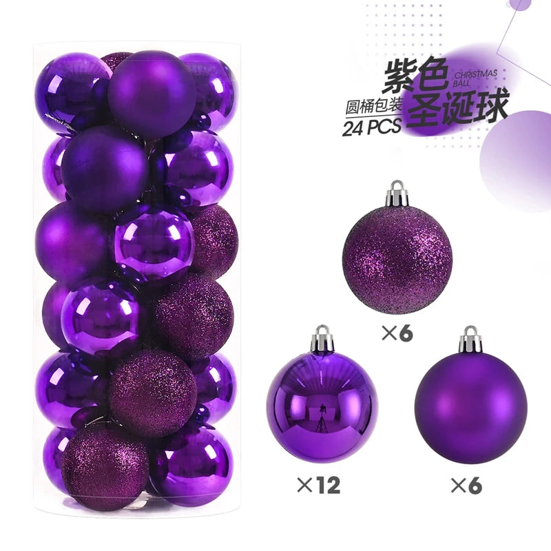 Christmas Ball Ornaments Set 24-36 Pcs – Tree Hanging Decorations