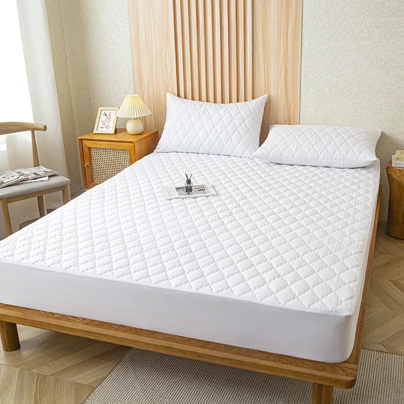 Waterproof Quilted Mattress Protector – Fitted Sheet Cover
