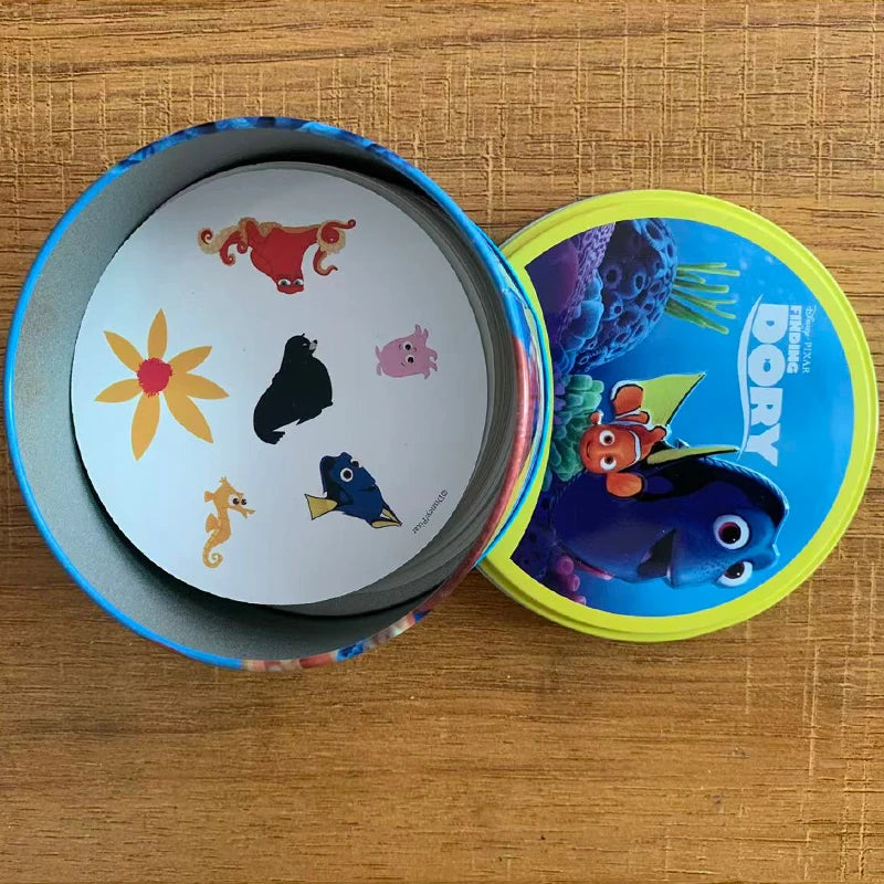 Disney Stitch Card Game in Tin Box Family Board Game