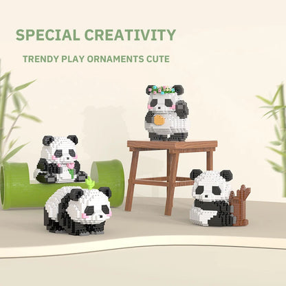Panda Mini Building Blocks Set – Cute DIY Animal Brick Toy