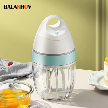 Electric Milk Frother & Whisk – USB Rechargeable Handheld Mixer