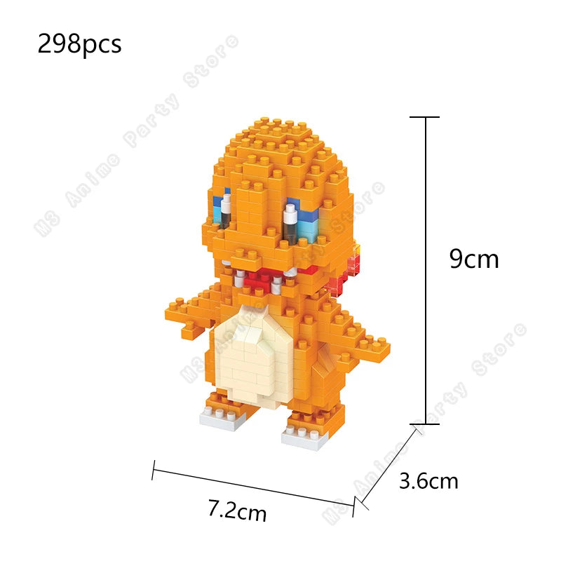 Pokemon Micro Building Blocks Set – Pikachu, Gengar, Charizard & More
