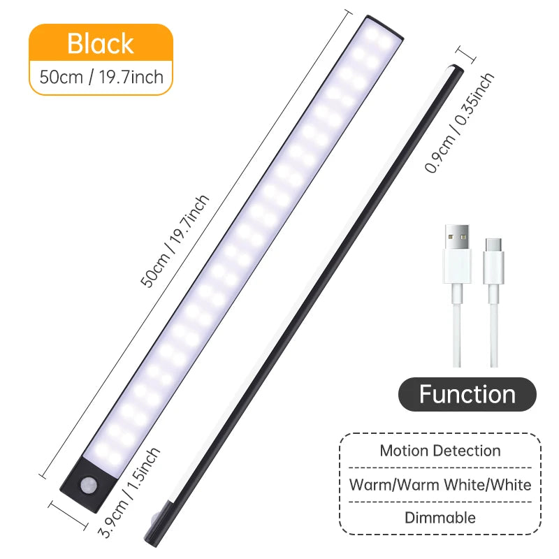 USB Rechargeable Motion Sensor LED Light – Cabinet & Wardrobe