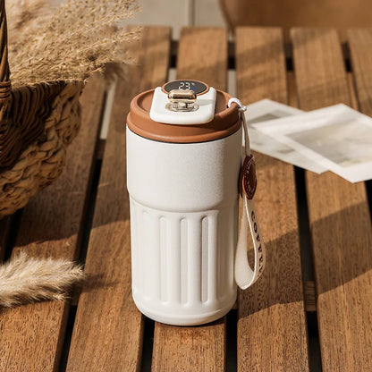 Insulated Thermos Tumbler 15oz with LED Temperature Display