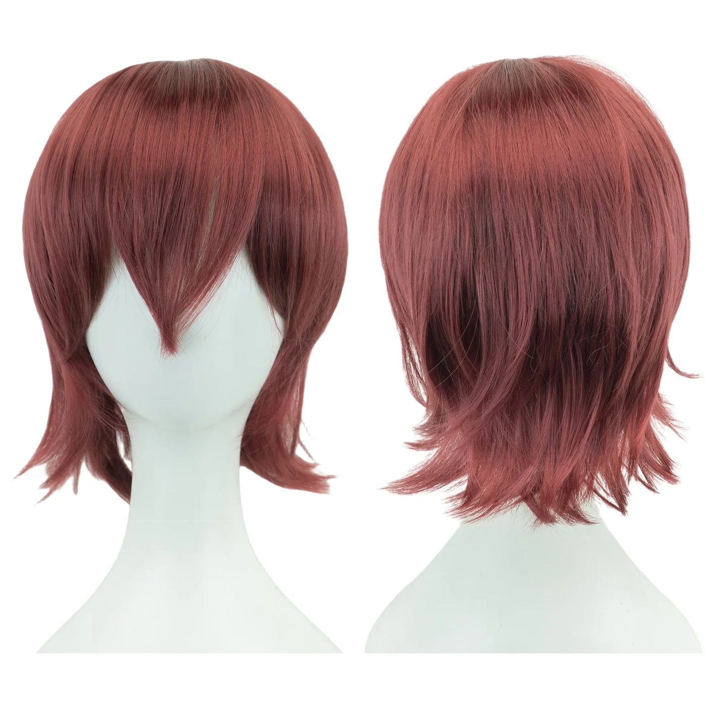 Synthetic Bob Wig 12 Inch – Cosplay & Party Short Hair with Bangs